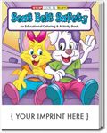 SC0224 Buckle Up for Safety Coloring and Activity Book With Custom Imprint